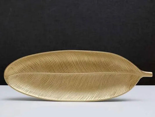 Wooden Gold Leaf Tray